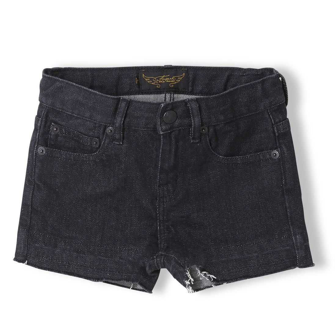 Finger in the Nose Black Denim Nova Shorts