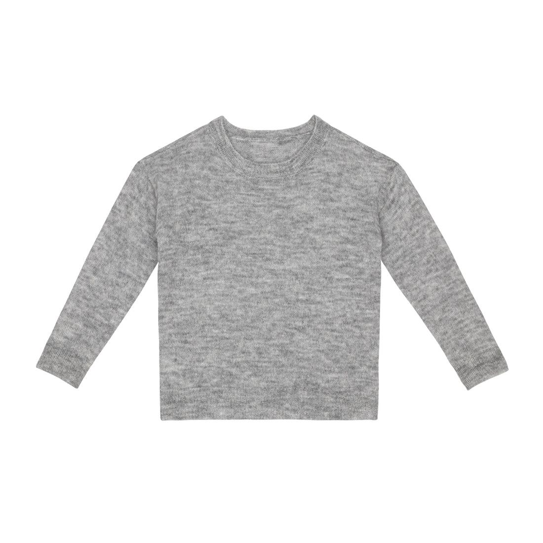 Little Hedonist Grey Melee Knitted Nova Pullover