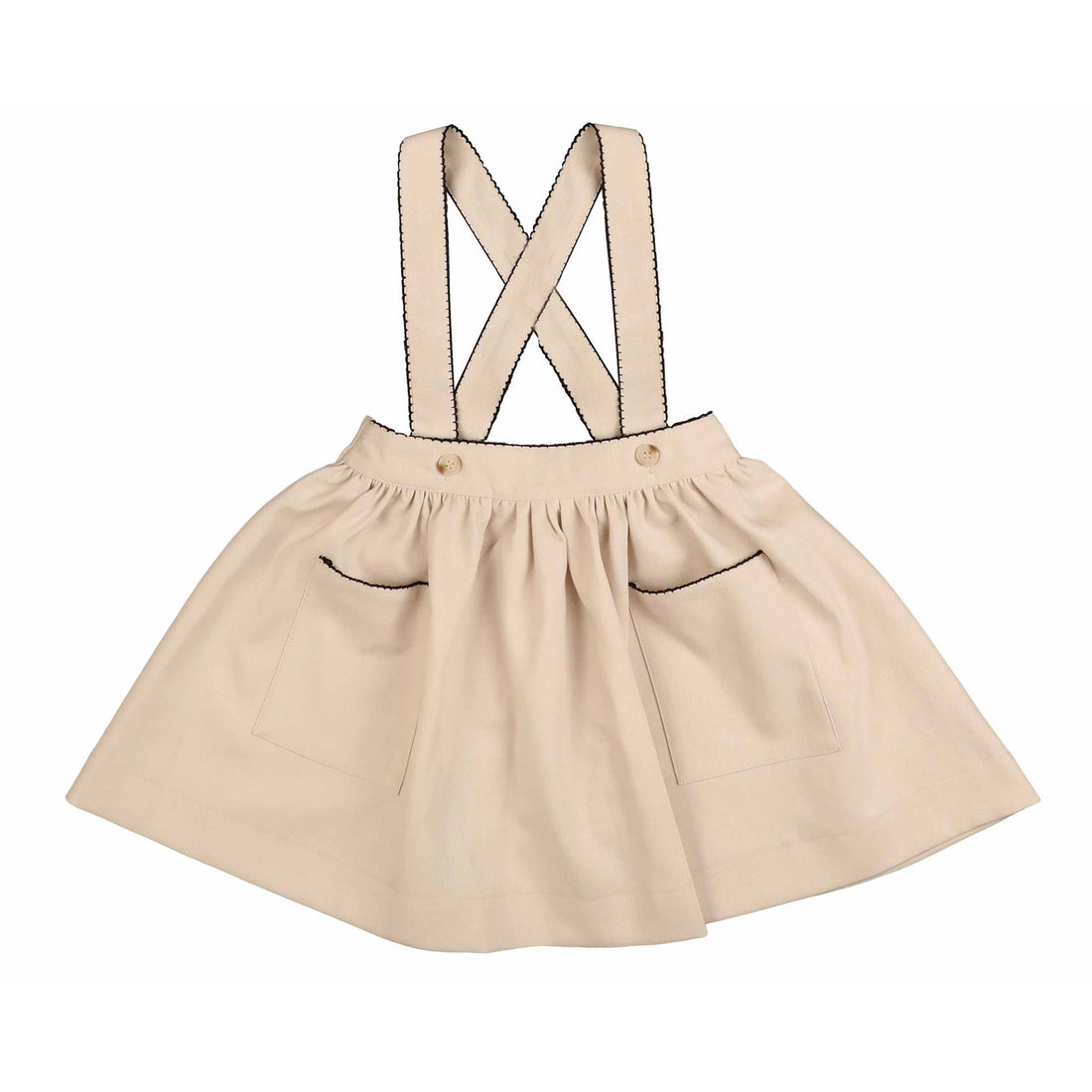 Noma Cream Stitch Detailed Skirt