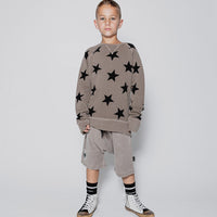 NUNUNU Earth Brown Star Sweatshirt