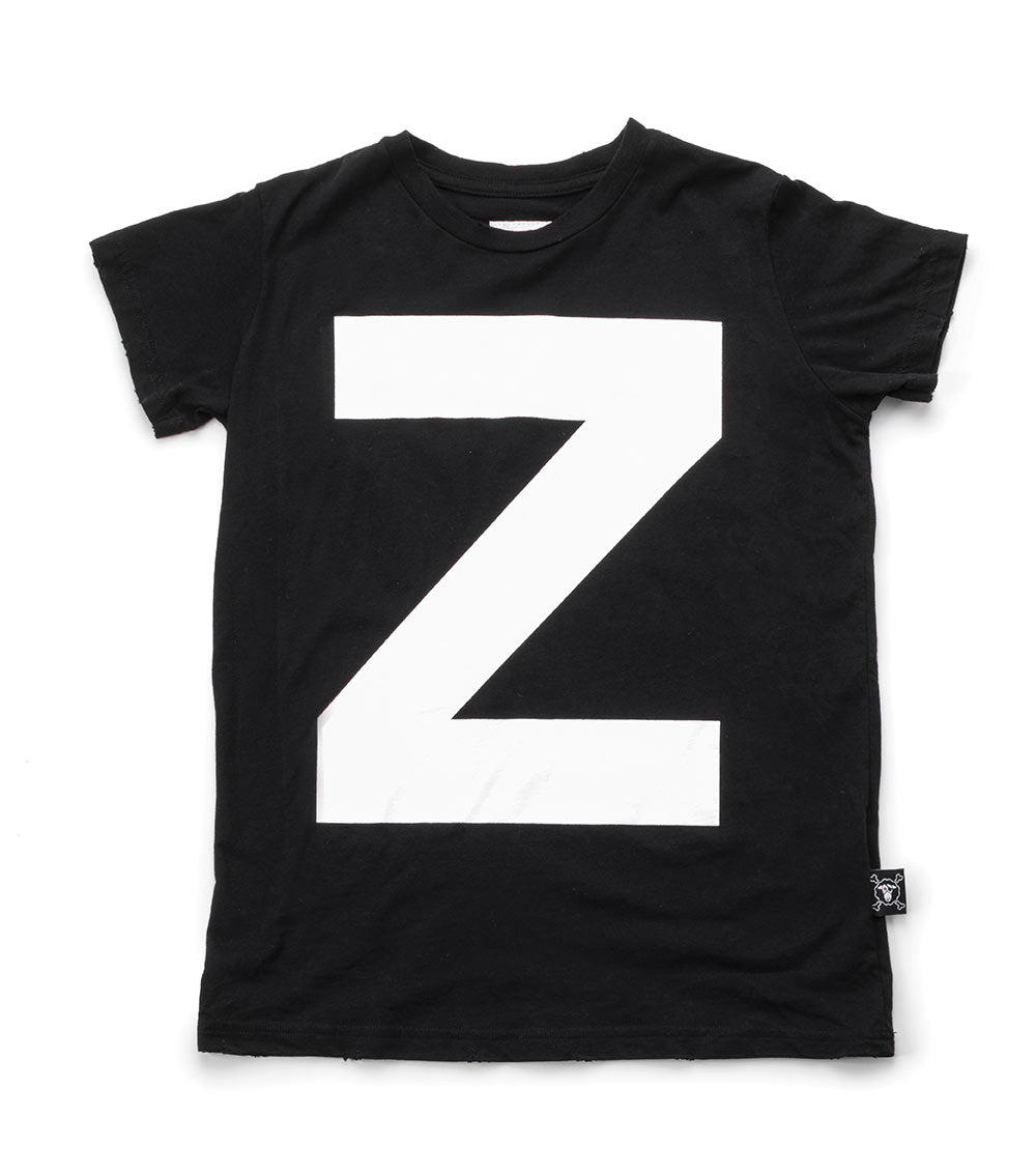 NUNUNU Black "Z" T-shirt