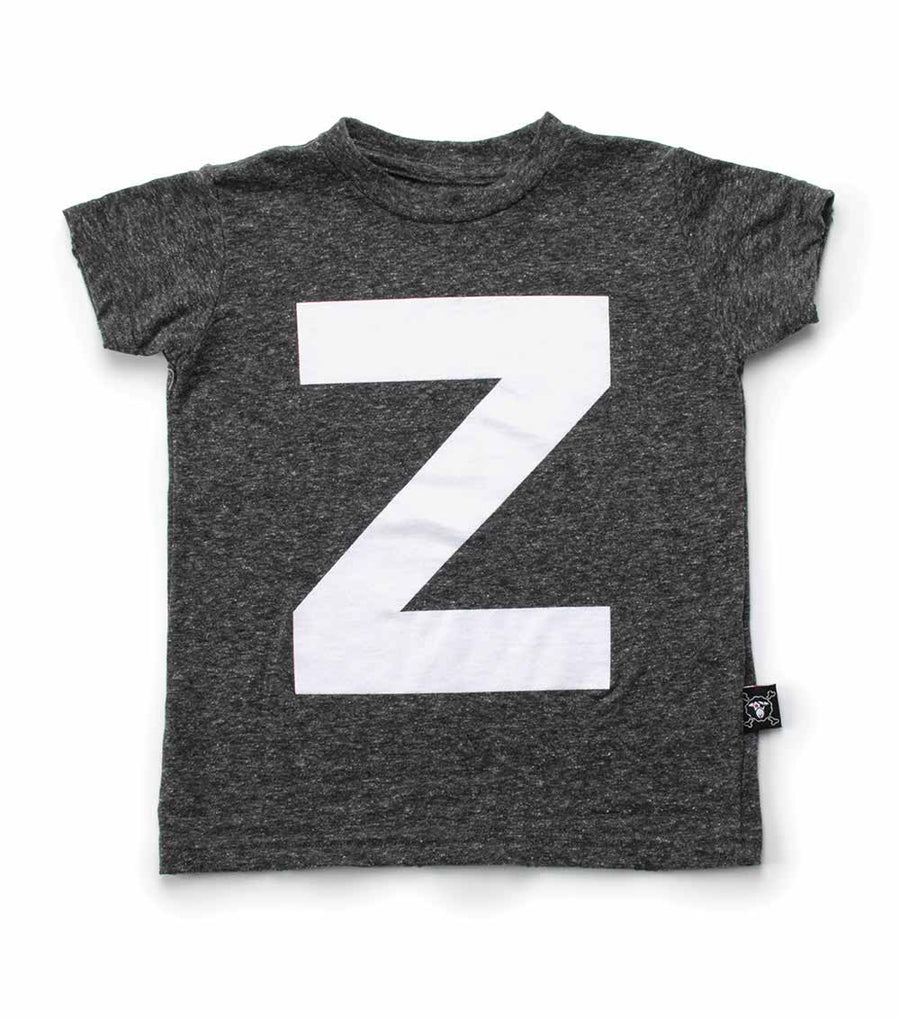 NUNUNU Charcoal "Z" T-shirt