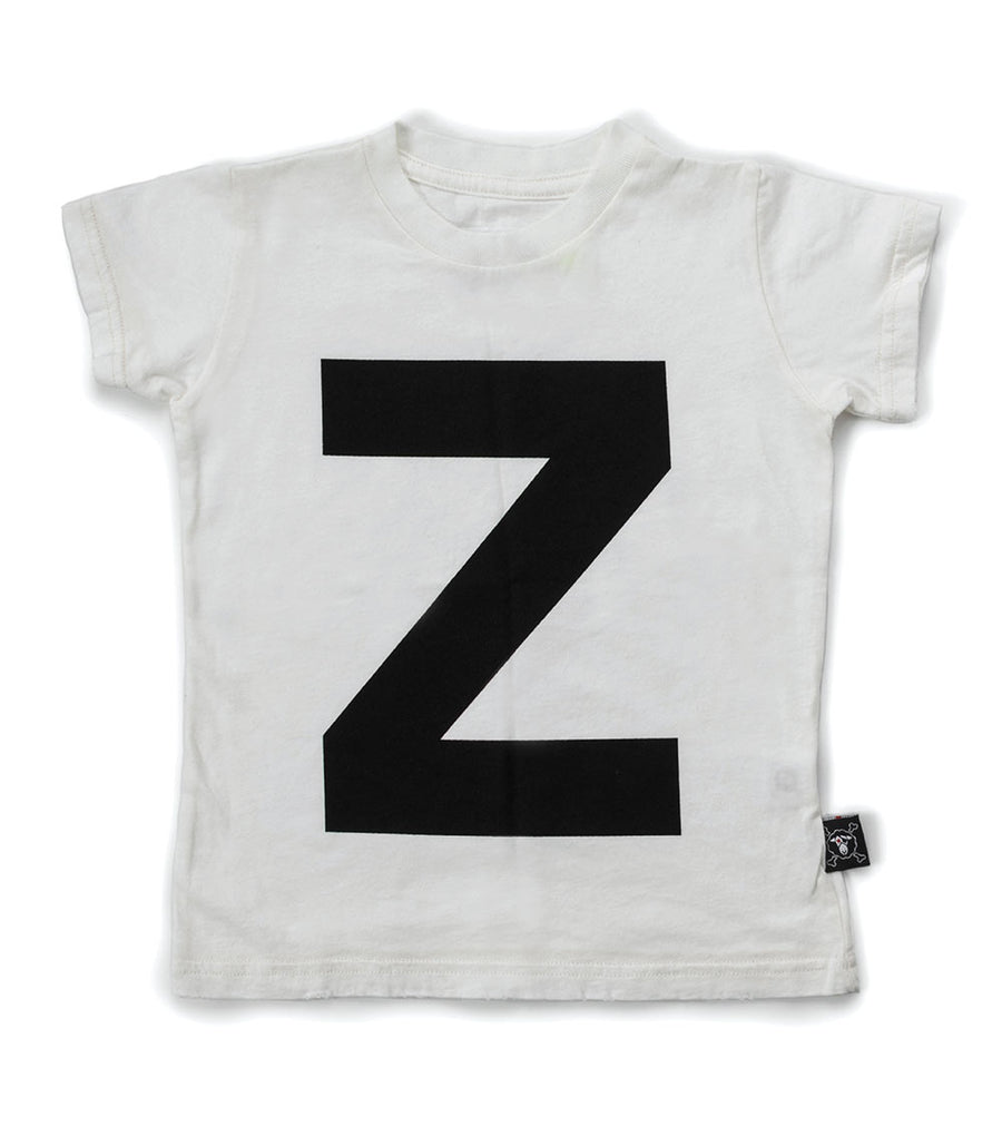 NUNUNU White "Z" T-shirt