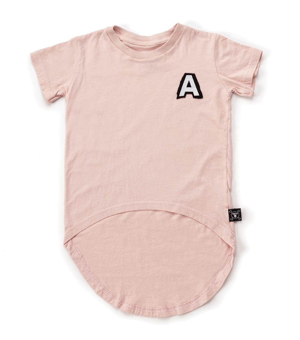 NUNUNU Powder Pink Rounded T-shirt