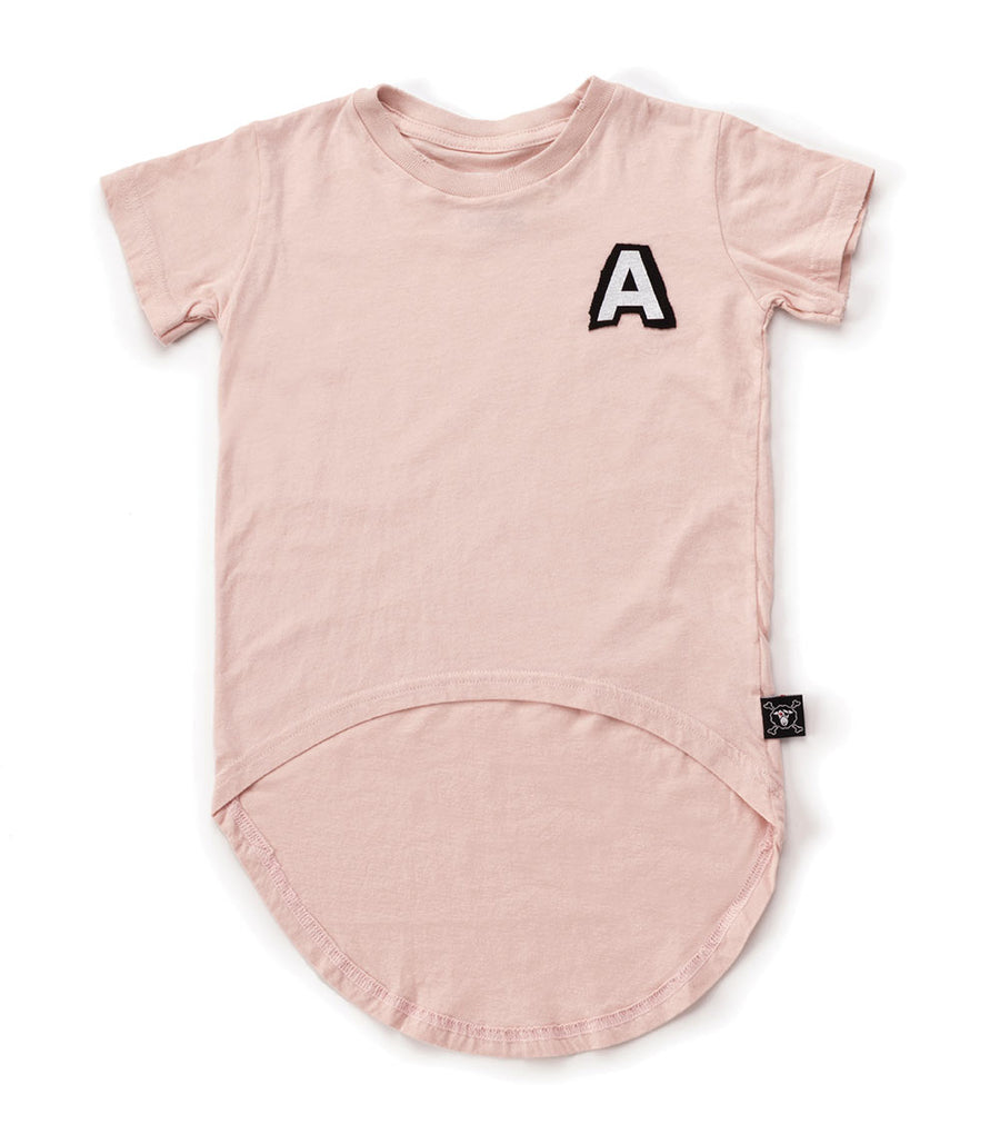 NUNUNU Powder Pink Rounded T-shirt