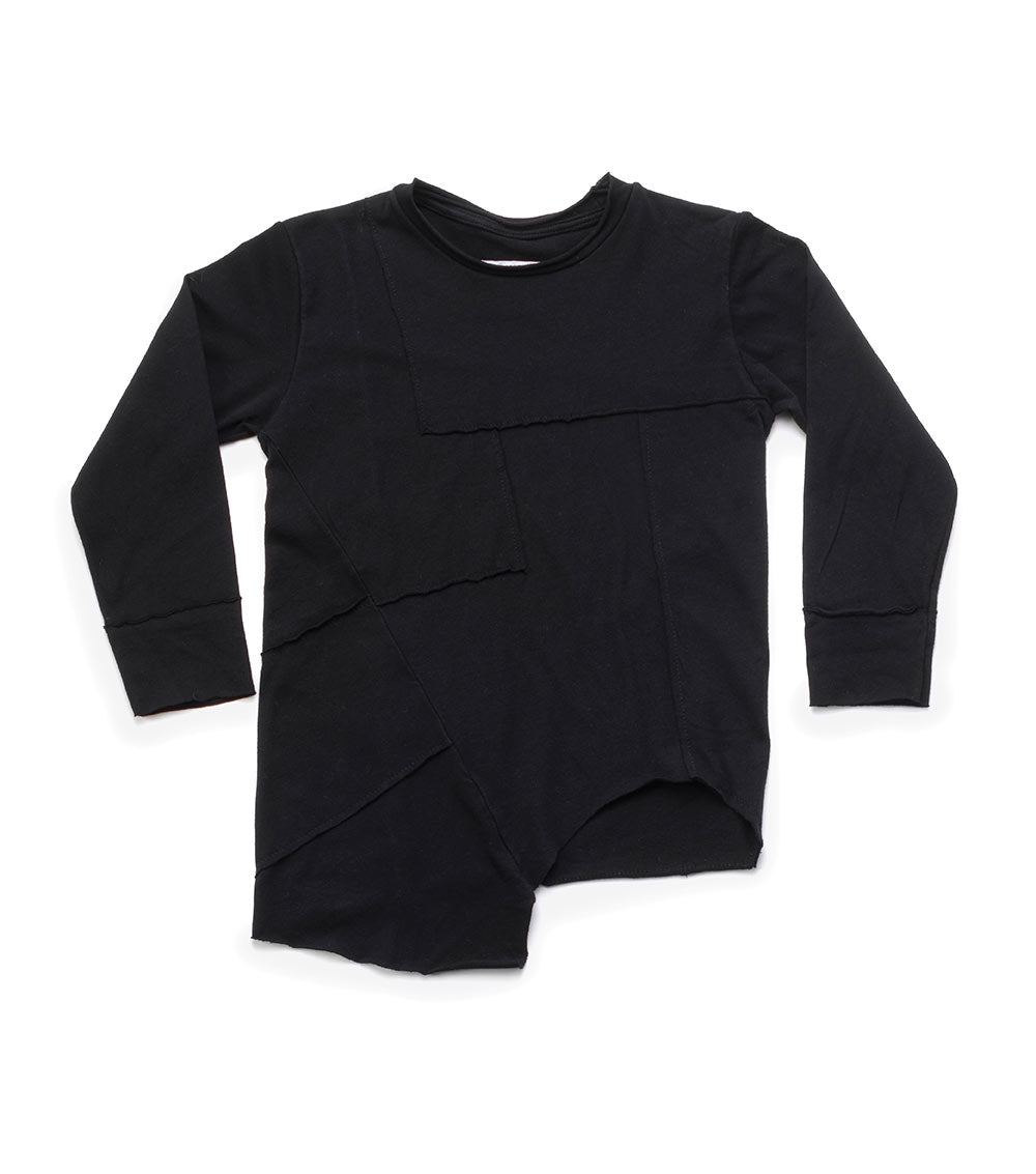 NUNUNU Black Quilt T-shirt