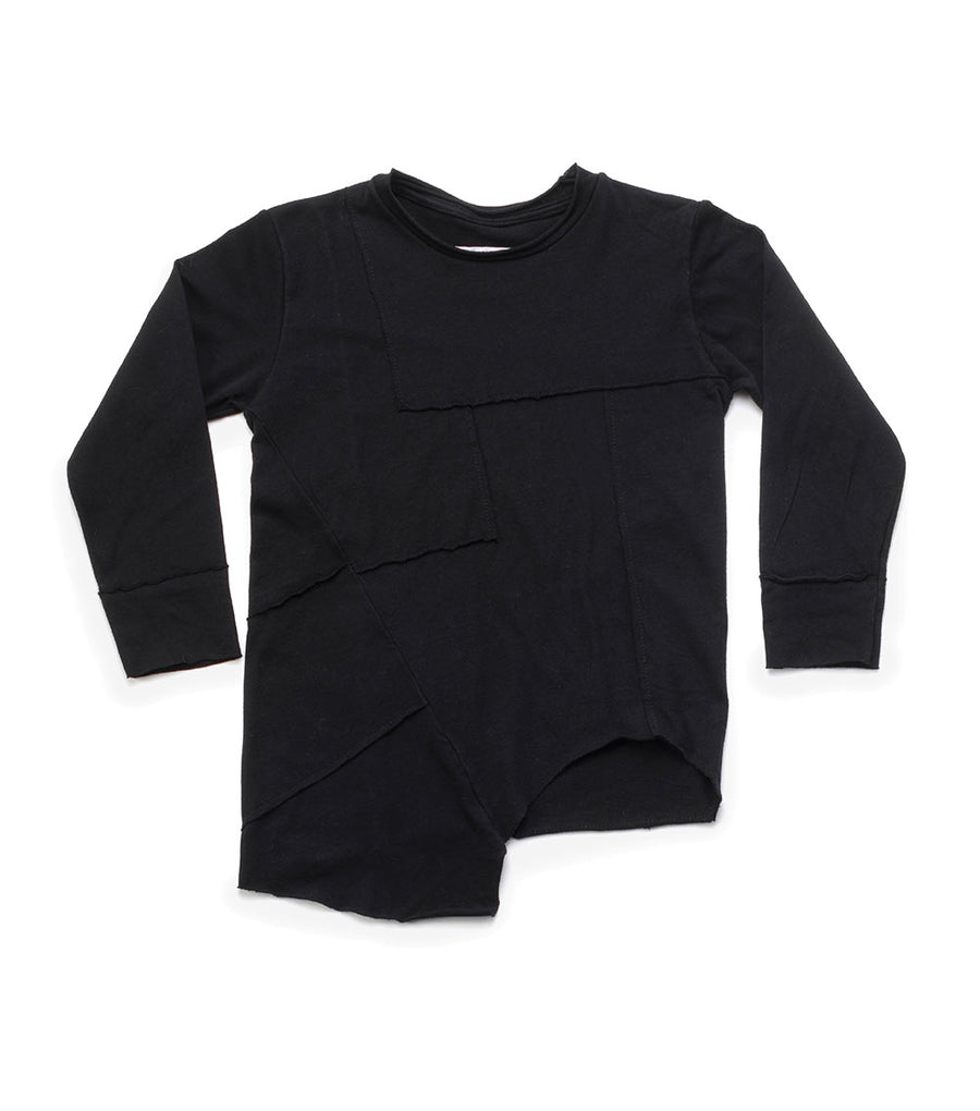 NUNUNU Black Quilt T-shirt