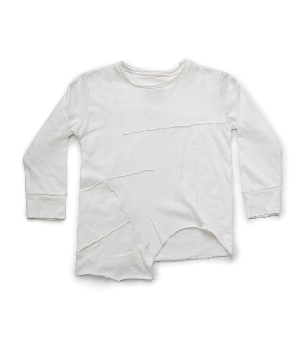 NUNUNU White Quilt T-shirt
