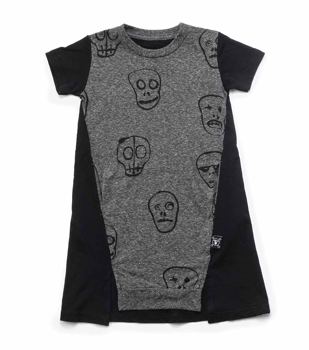 NUNUNU Charcoal Skull Mask A Dress