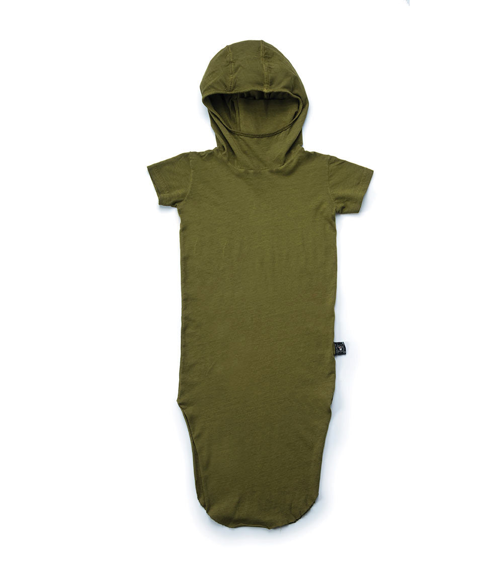 NUNUNU Rusty Green Ninja Dress
