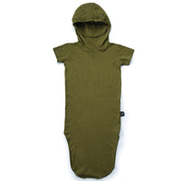 NUNUNU Rusty Green Ninja Dress