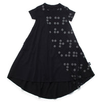 NUNUNU Black Braille 360 Dress