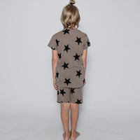 NUNUNU Earth Brown Star Short Loungewear