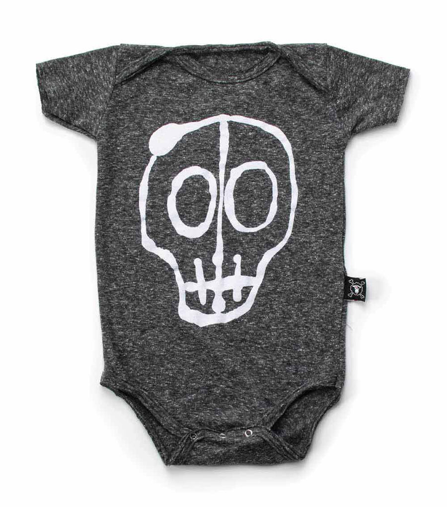 NUNUNU Charcoal Skull Mask Onesie