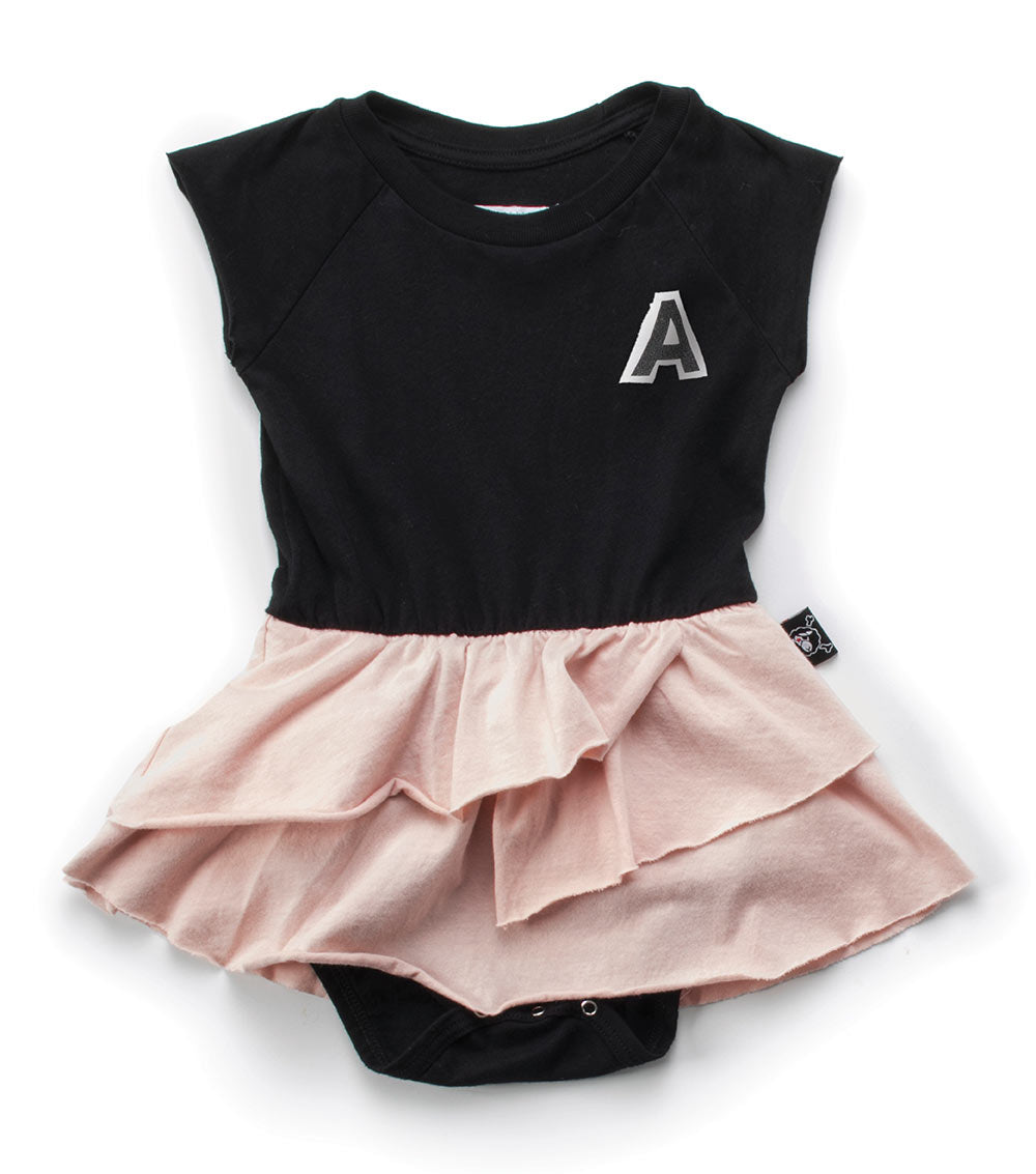 NUNUNU Black/Powder Pink Onesie Skirt