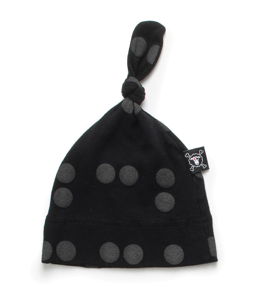 NUNUNU Black Braille Hat