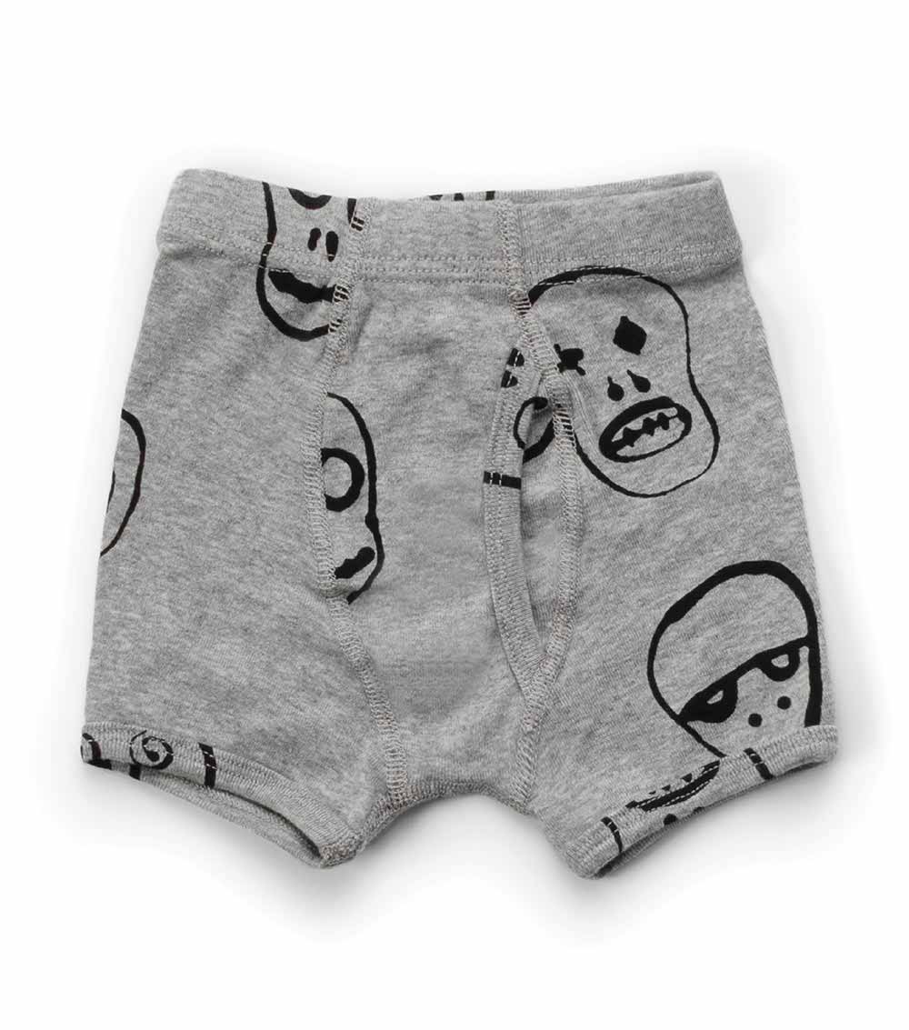 NUNUNU Boys Skull Mask Underwear Set