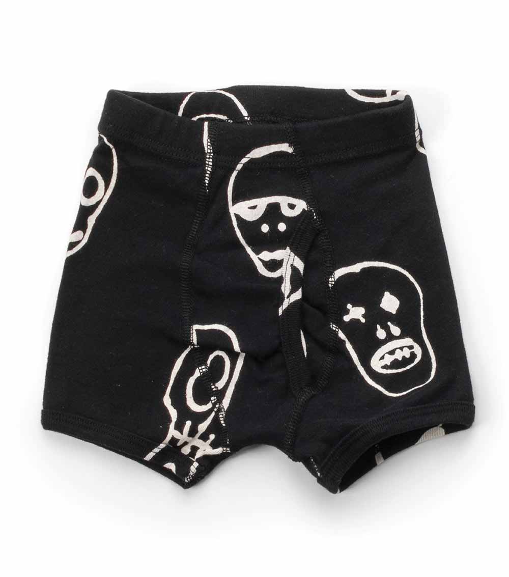 NUNUNU Boys Skull Mask Underwear Set