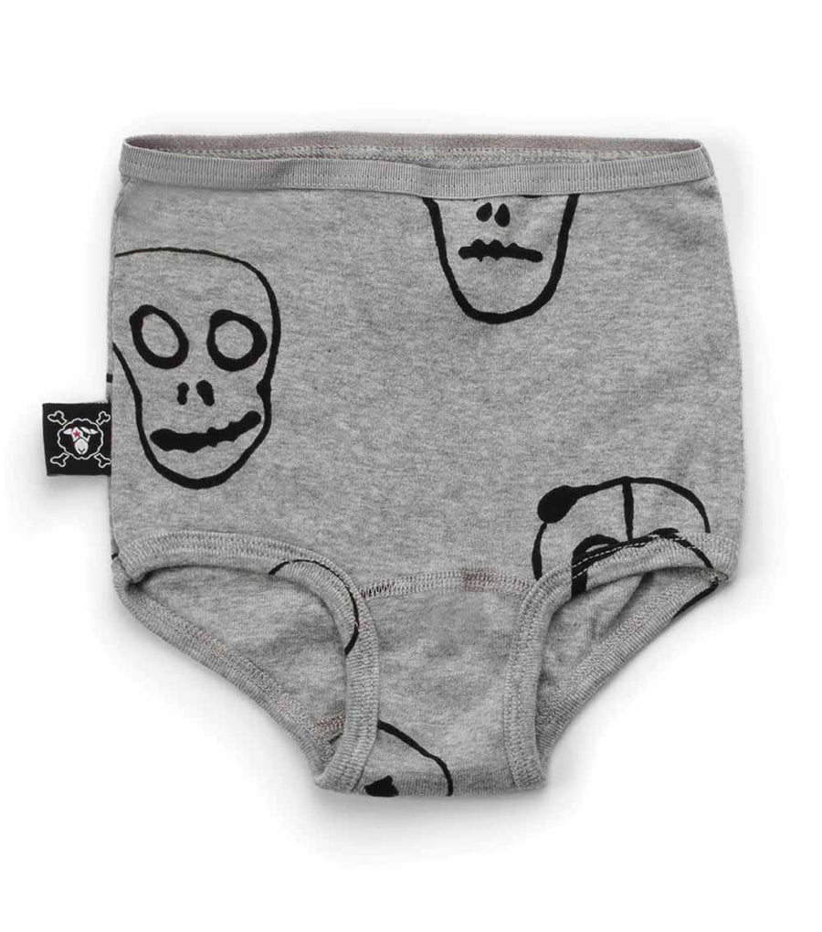 NUNUNU Girls Skull Mask Panty Set