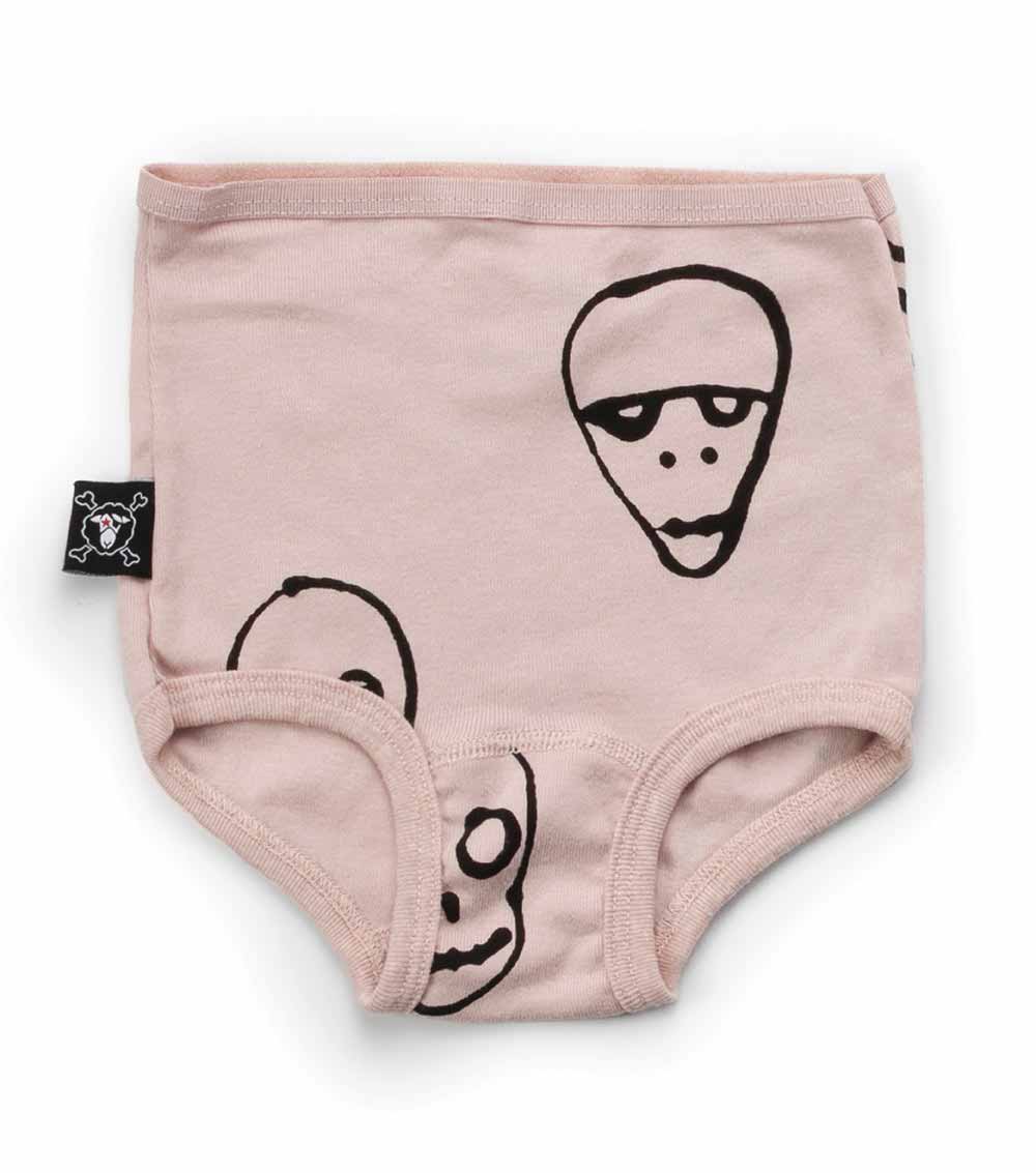 NUNUNU Girls Skull Mask Panty Set