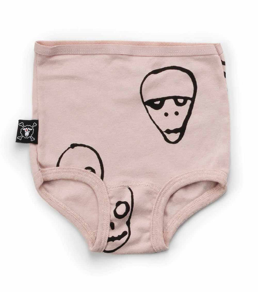 NUNUNU Girls Skull Mask Panty Set