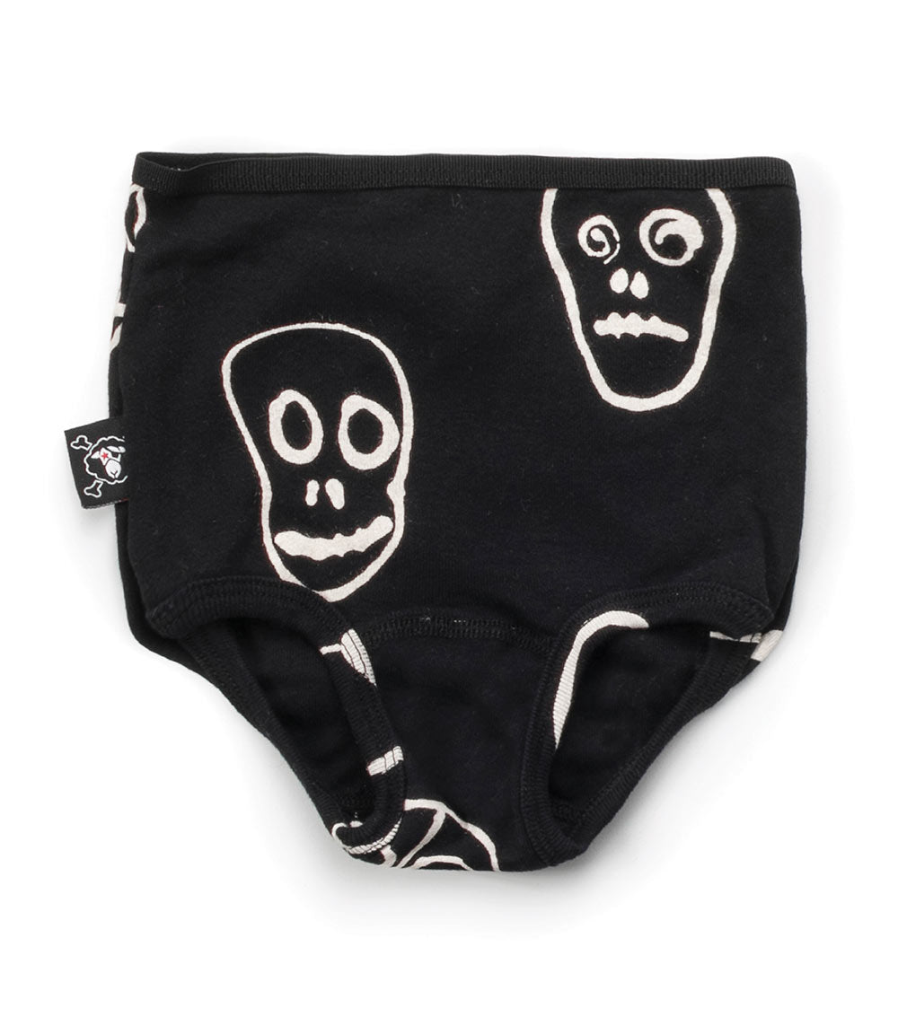 NUNUNU Girls Skull Mask Panty Set