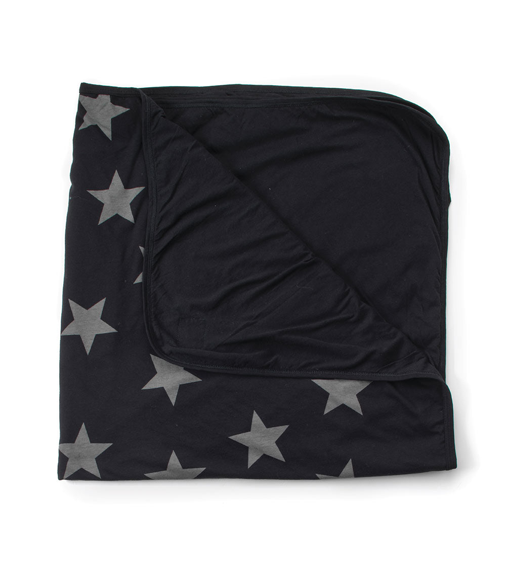 NUNUNU Black Star Blanket