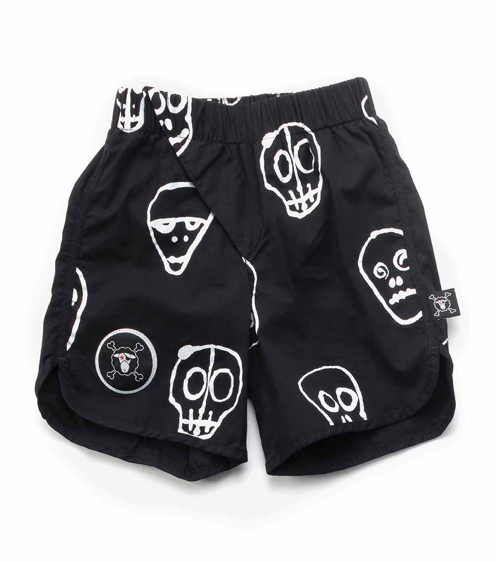 NUNUNU Skull Mask Surf Shorts
