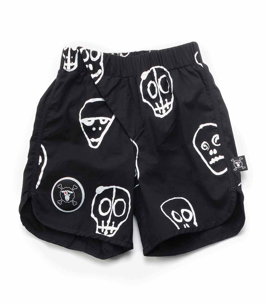 NUNUNU Skull Mask Surf Shorts