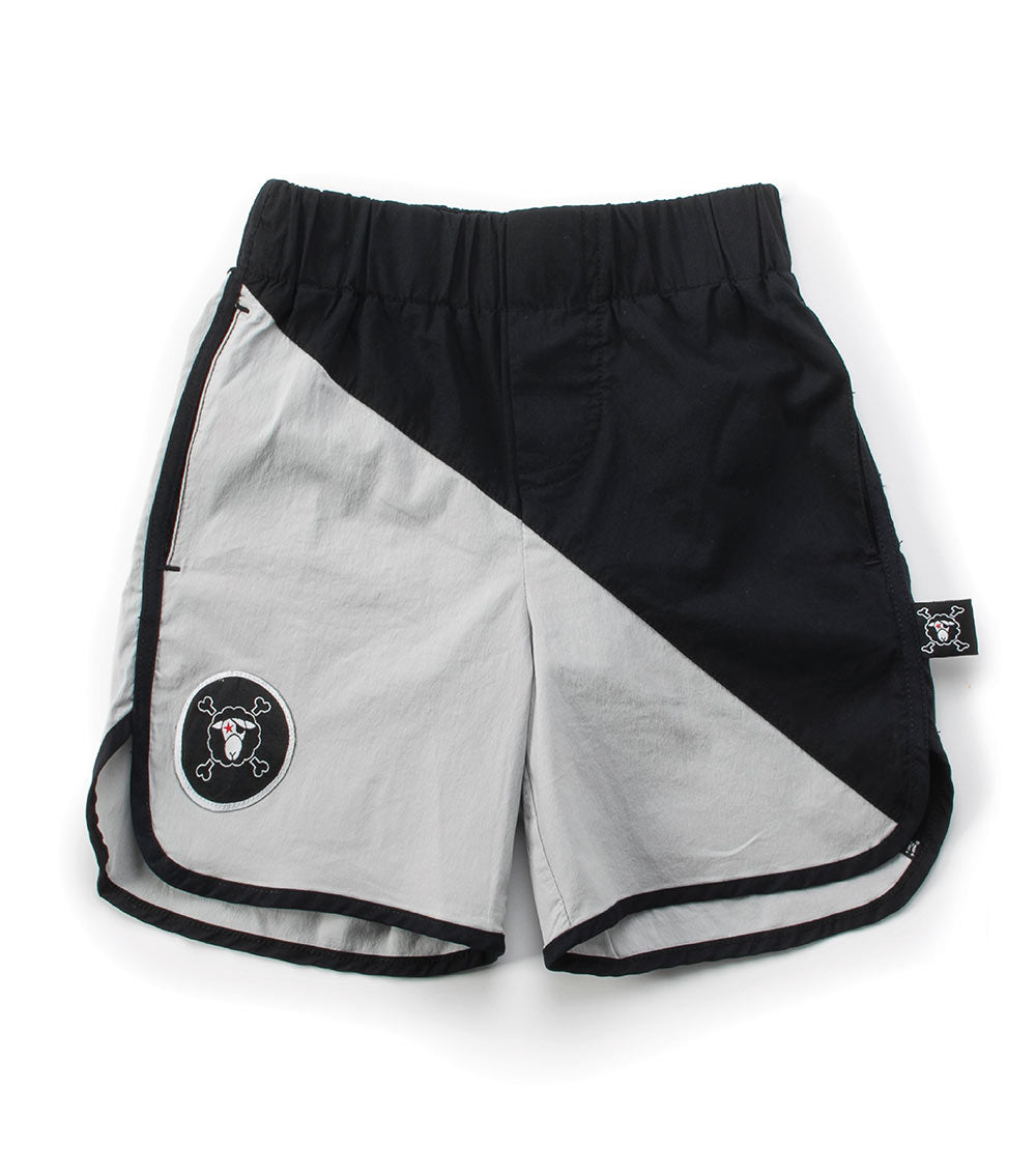 NUNUNU Black/Silver Surf Shorts