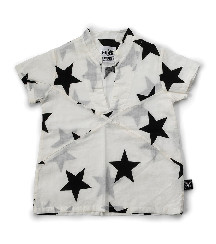 NUNUNU White Star Beach Shirt
