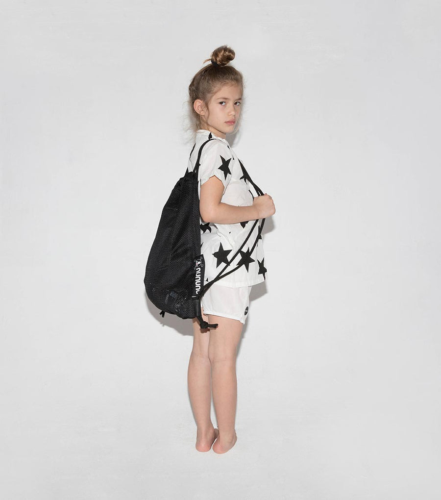 NUNUNU Black Beach Bag