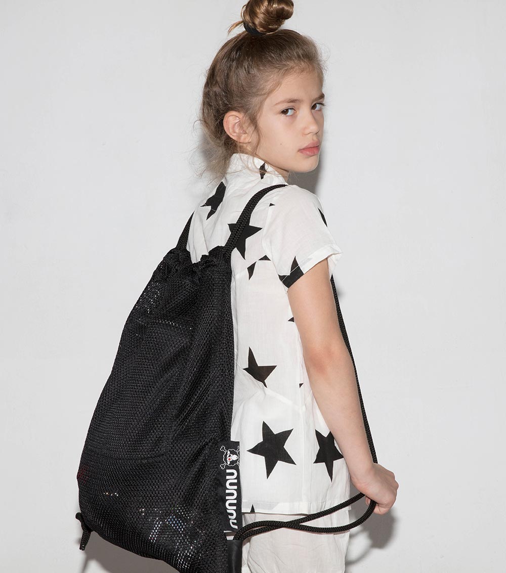 NUNUNU Black Beach Bag