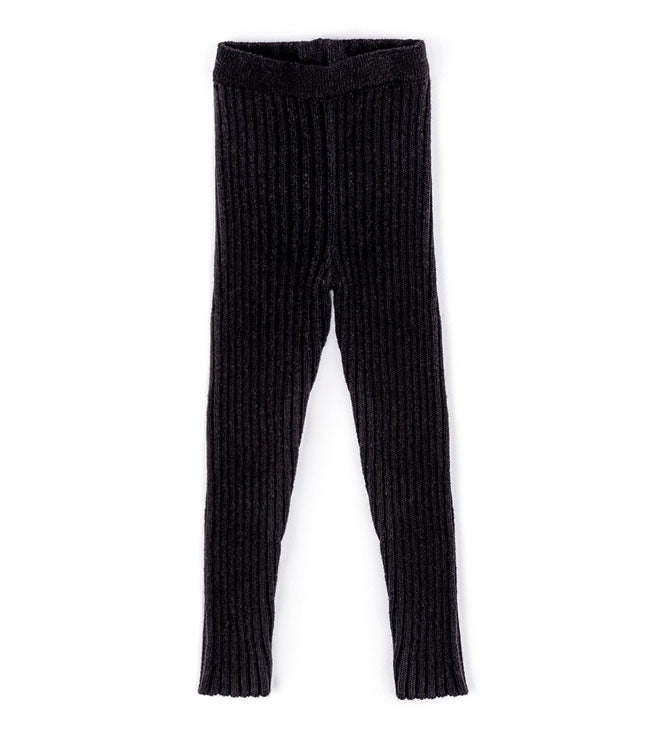 NUNUNU Black Knit Leggings