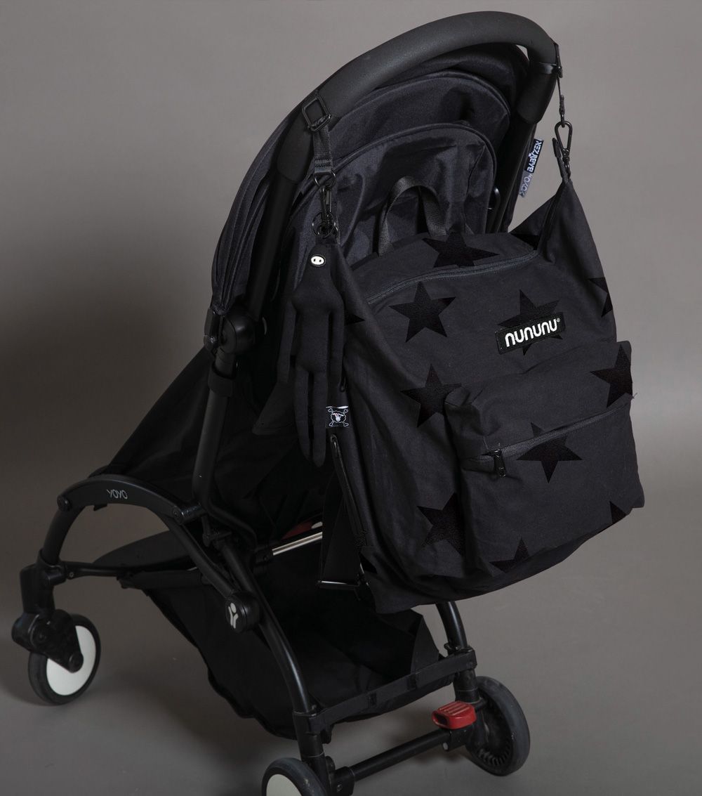 NUNUNU Black Diaper Bag
