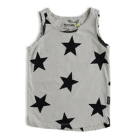 NUNUNU Ice Grey Star Tank Top