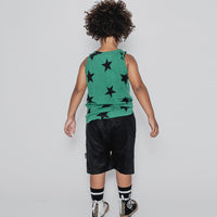 NUNUNU Moss Green Star Tank Top
