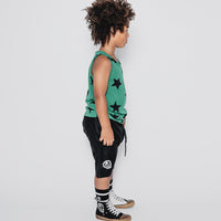 NUNUNU Moss Green Star Tank Top