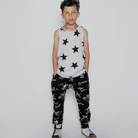 NUNUNU Ice Grey Star Tank Top