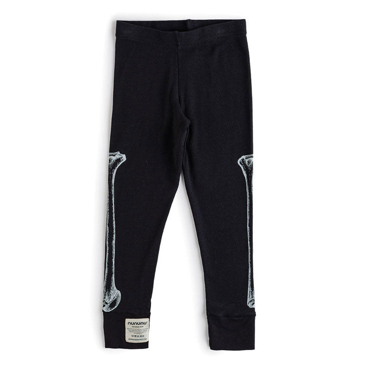 Nununu Black Side Bone Leggings