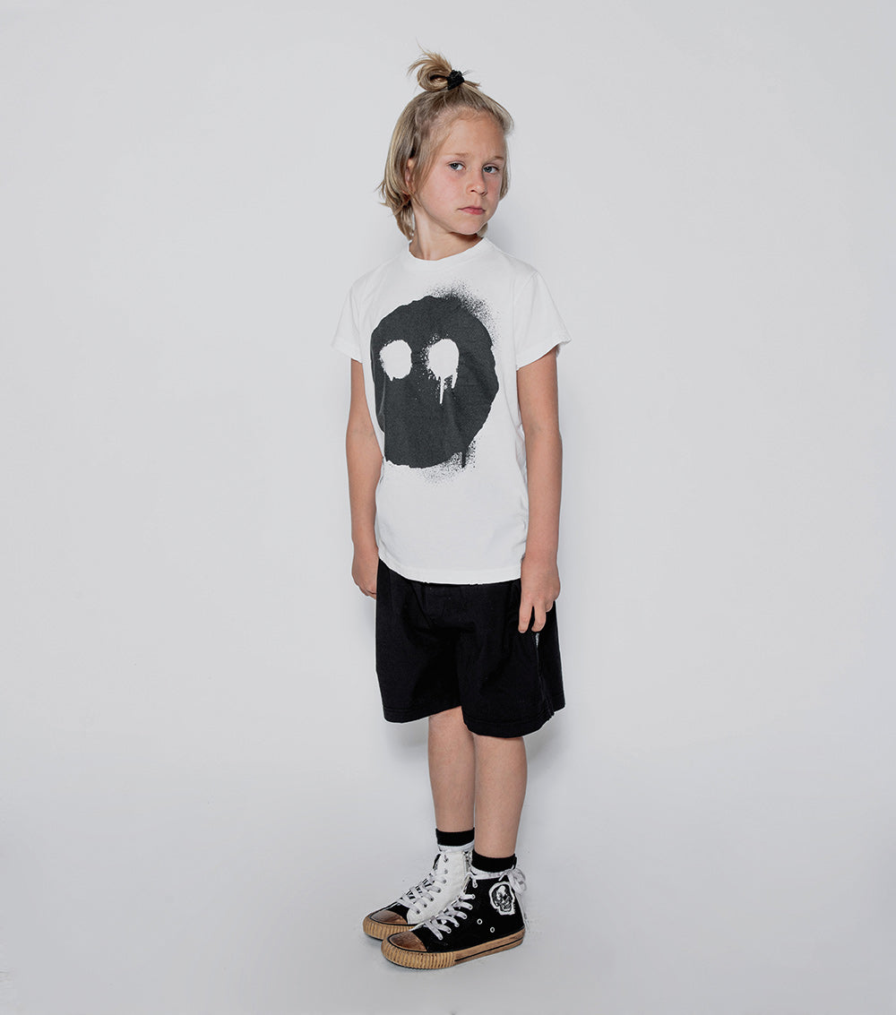 NUNUNU White Melting Mask T-Shirt