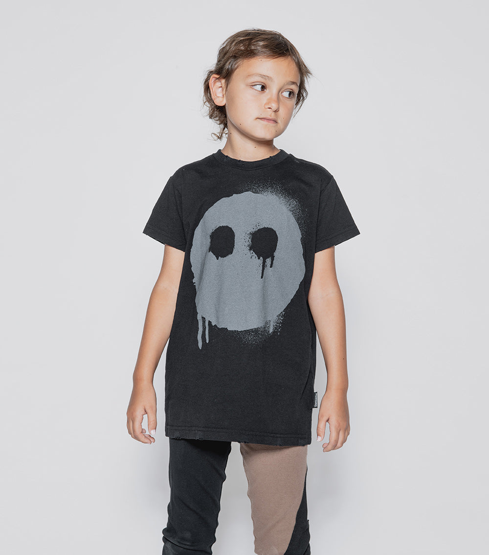 NUNUNU Black Melting Mask T-Shirt