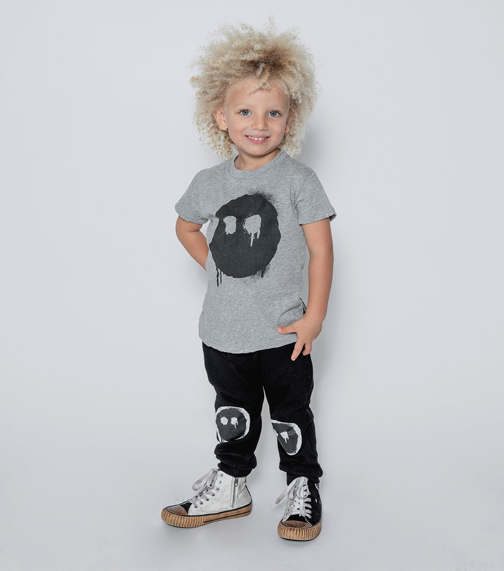 NUNUNU Heather Grey Melting Mask T-Shirt