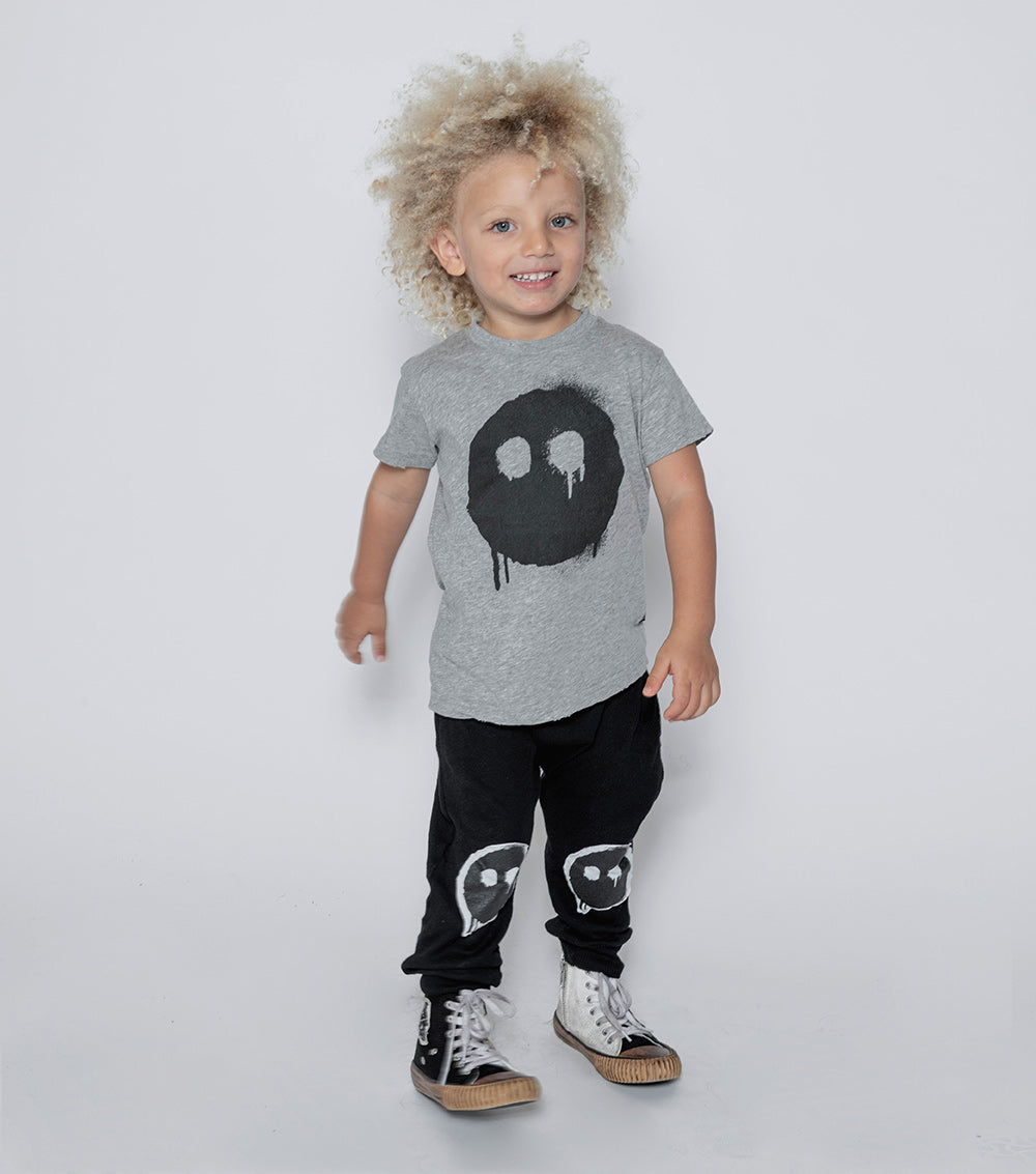 NUNUNU Heather Grey Melting Mask T-Shirt