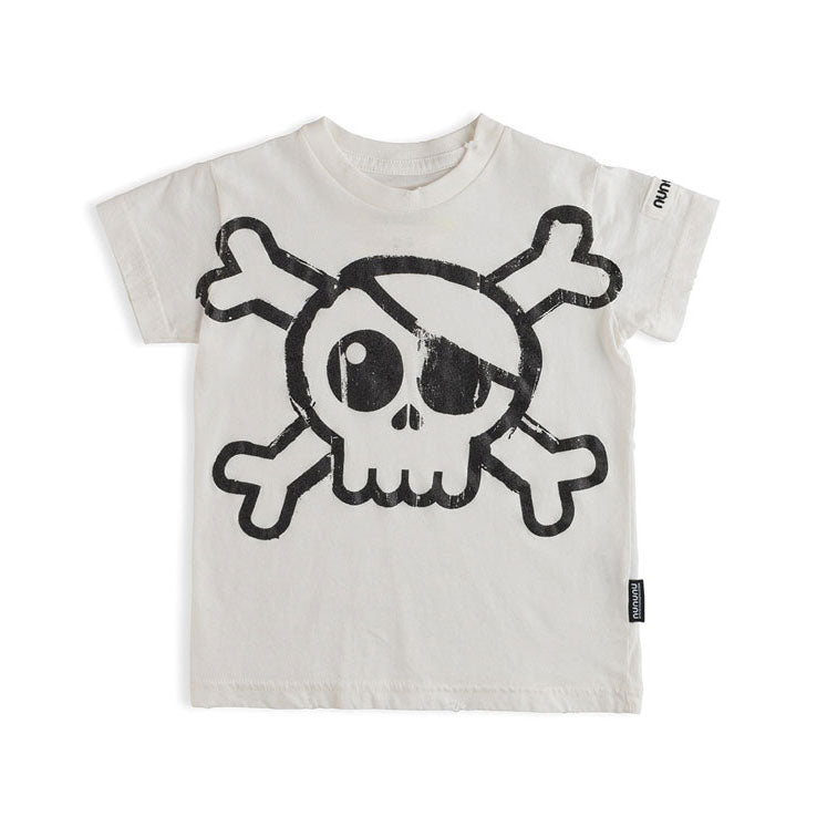 NUNUNU White Mega Skull T-Shirt