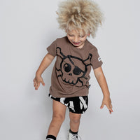 NUNUNU Earth Brown Mega Skull T-Shirt