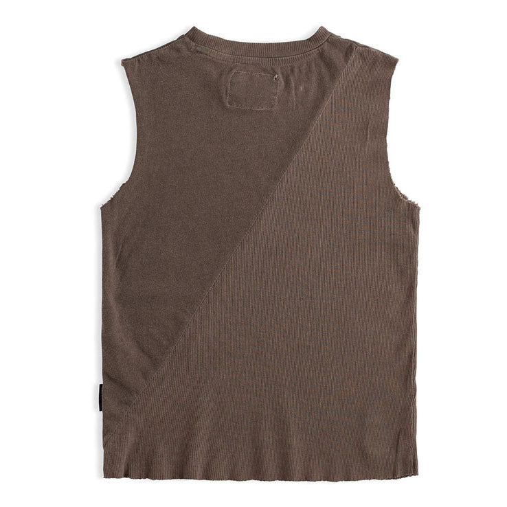 NUNUNU Earth Brown Cf Sleeveless Shirt