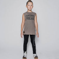 NUNUNU Earth Brown Cf Sleeveless Shirt