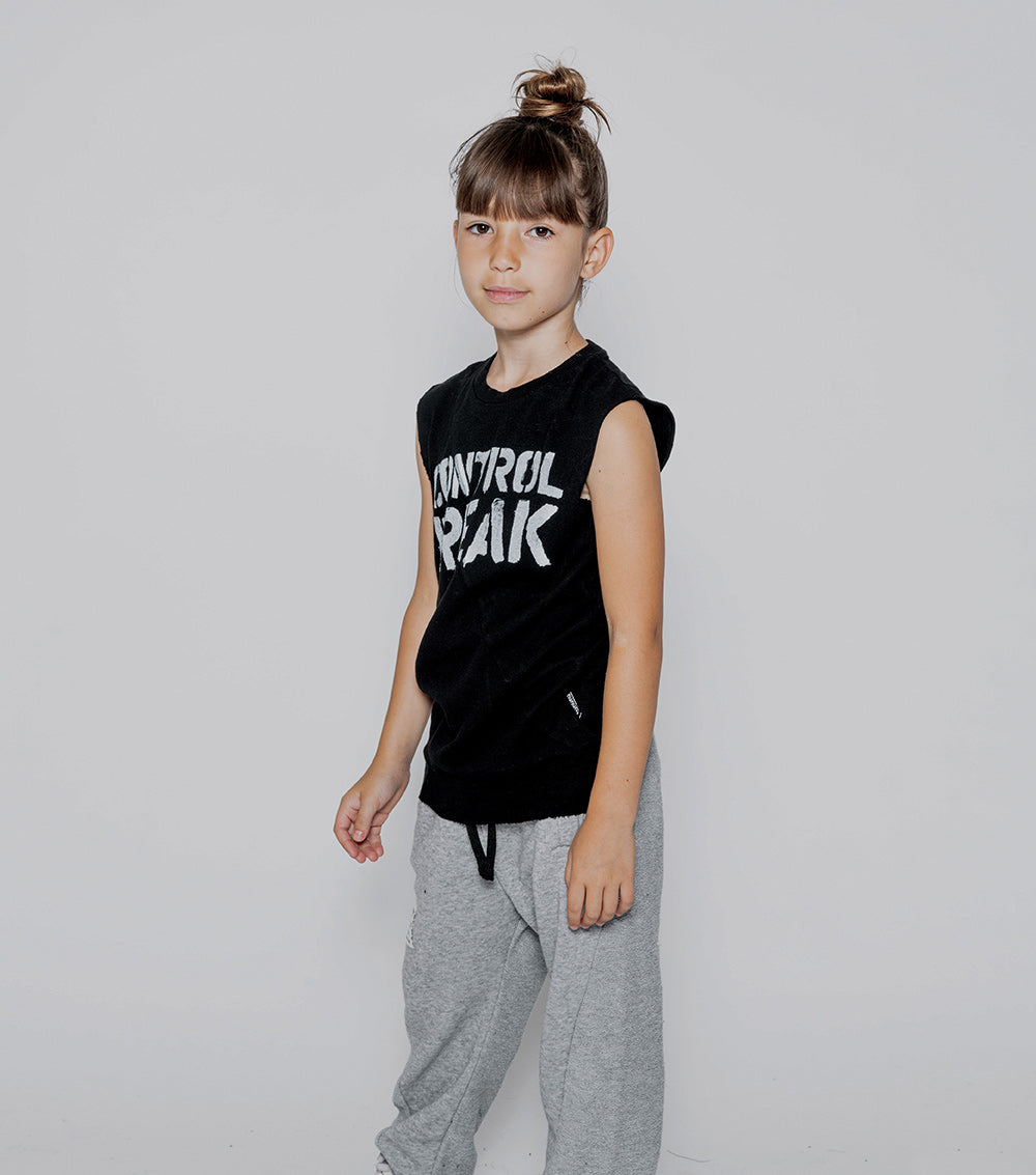 NUNUNU Black Cf Sleeveless Shirt
