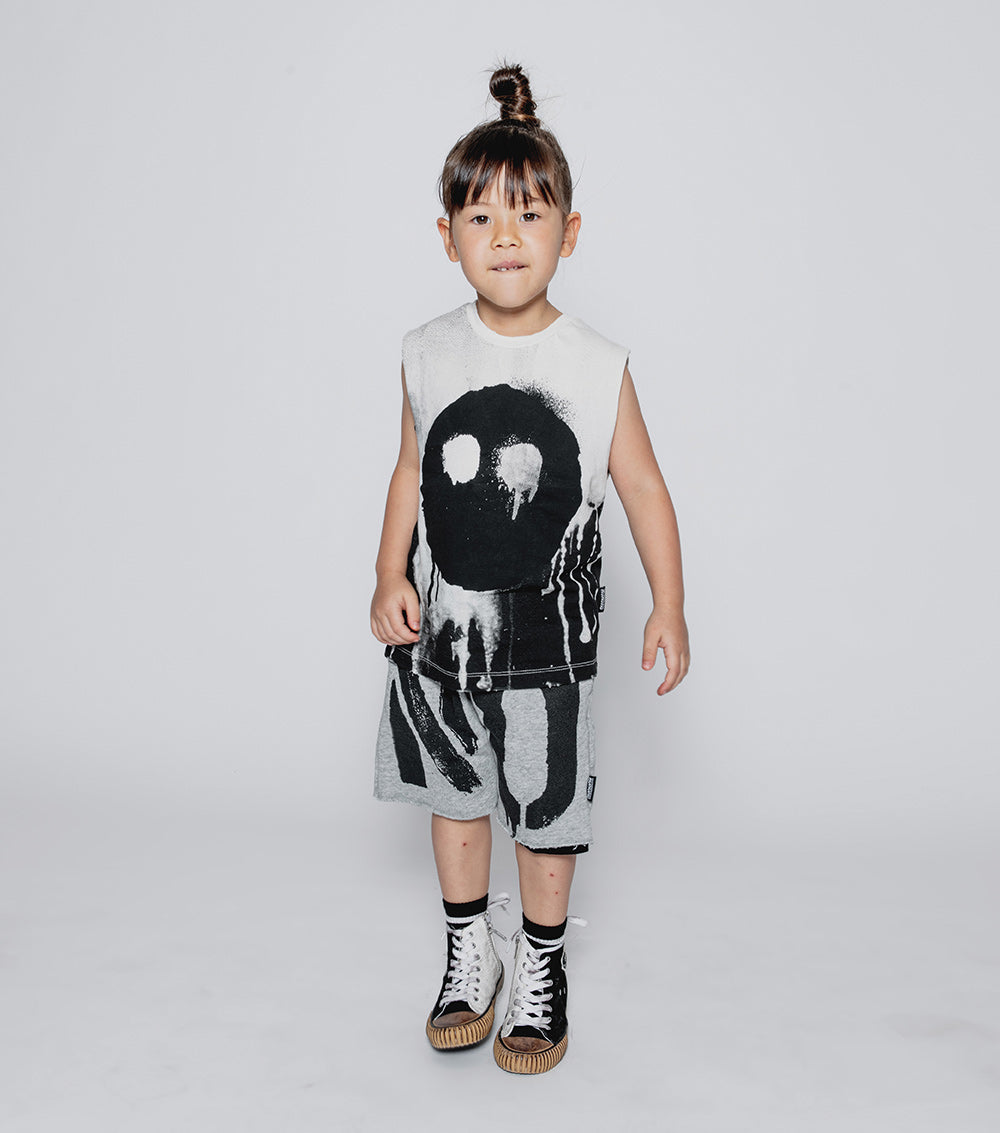 NUNUNU Natural Melting Mask Sleeveless Shirt